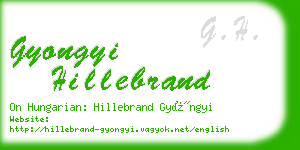 gyongyi hillebrand business card